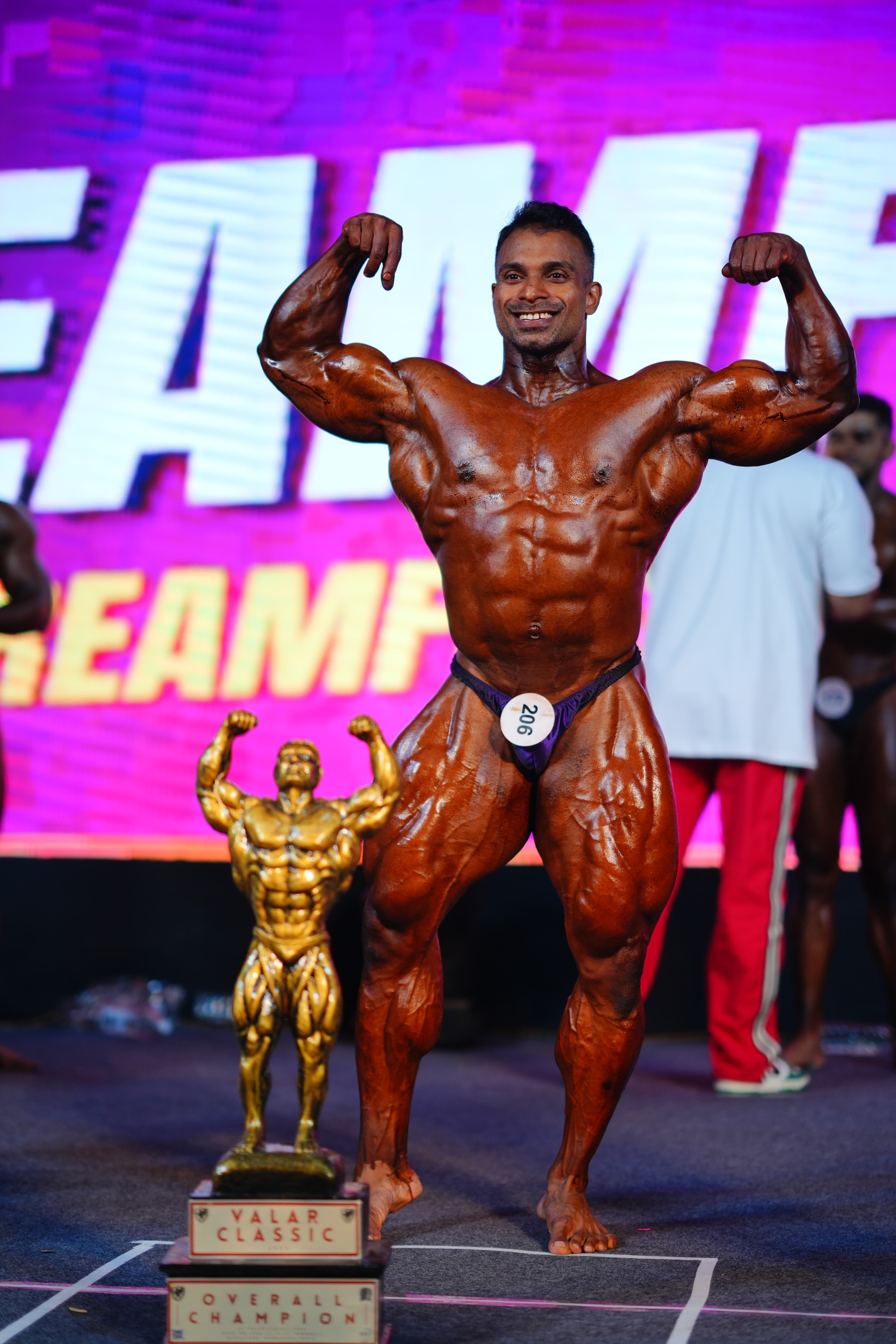 Overall champion on stage